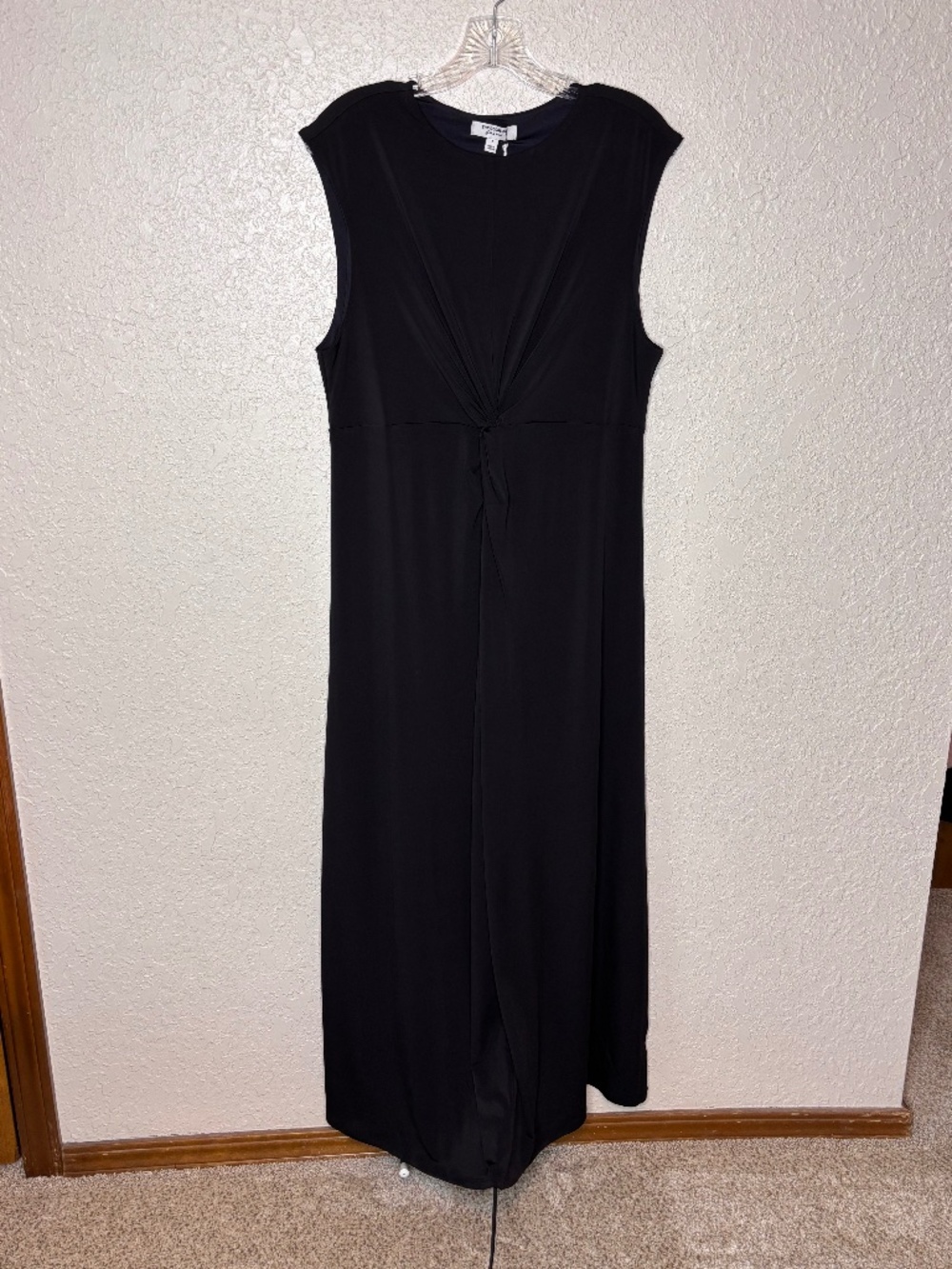 Old Navy The Occasion Black Twist Front Sleeveless Maxi Dress Women's Size Large